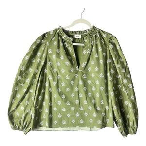 Aureum Paisley Peasant Top Women's Size M